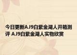 今日更新AJ9白紫金湖人开箱测评 AJ9白紫金湖人实物欣赏