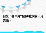 月光下的凤尾竹葫芦丝演奏（月光纸）