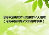 河南平顶山煤矿火药爆炸46人遇难（河南平顶山煤矿火药爆炸事故）