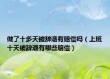 做了十多天被辞退有赔偿吗（上班十天被辞退有哪些赔偿）