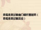 青霉素类过敏幽门螺杆菌耐药（青霉素类过敏反应）