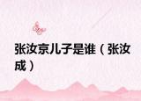 张汝京儿子是谁（张汝成）