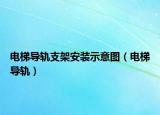 电梯导轨支架安装示意图（电梯导轨）