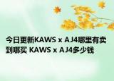 今日更新KAWS x AJ4哪里有卖 到哪买 KAWS x AJ4多少钱