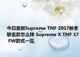 今日更新Supreme TNF 2017秋冬联名款怎么样 Supreme X TNF 17 FW款式一览