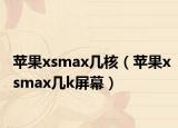 苹果xsmax几核（苹果xsmax几k屏幕）