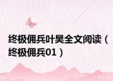 终极佣兵叶昊全文阅读（终极佣兵01）