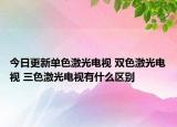 今日更新单色激光电视 双色激光电视 三色激光电视有什么区别