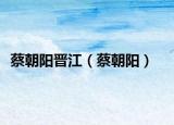 蔡朝阳晋江（蔡朝阳）