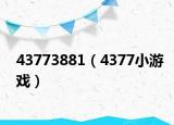43773881（4377小游戏）