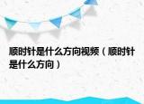 顺时针是什么方向视频（顺时针是什么方向）