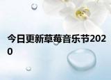 今日更新草莓音乐节2020