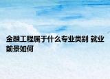 金融工程属于什么专业类别 就业前景如何