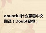 doubtful什么意思中文翻译（Doubt疑惧）
