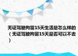 无证驾驶拘留15天生活是怎么样的（无证驾驶拘留15天是否可以不去）