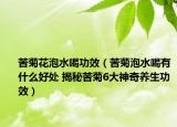 苦菊花泡水喝功效（苦菊泡水喝有什么好处 揭秘苦菊6大神奇养生功效）
