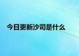 今日更新沙司是什么