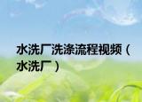 水洗厂洗涤流程视频（水洗厂）