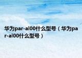 华为par-al00什么型号（华为par-al00什么型号）