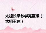 太祖长拳教学完整版（太祖王建）