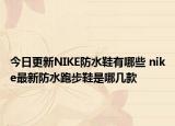 今日更新NIKE防水鞋有哪些 nike最新防水跑步鞋是哪几款