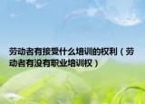劳动者有接受什么培训的权利（劳动者有没有职业培训权）