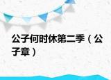 公子何时休第二季（公子章）
