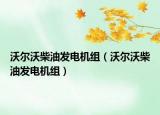 沃尔沃柴油发电机组（沃尔沃柴油发电机组）