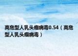 高危型人乳头瘤病毒0.54（高危型人乳头瘤病毒）