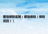 爱情保险官网（爱情保险（保险项目））