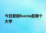 今日更新bucea是哪个大学