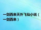 一剑西来天外飞仙小说（一剑西来）