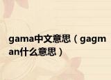 gama中文意思（gagman什么意思）