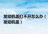 发动机盖打不开怎么办（发动机盖）
