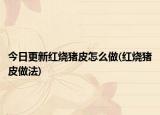 今日更新红烧猪皮怎么做(红烧猪皮做法)
