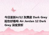 今日更新AJ12 灰麂皮 Dark Grey 配色好看吗 Air Jordan 12 Dark Grey 深度赏析