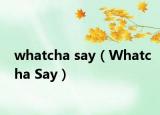 whatcha say（Whatcha Say）