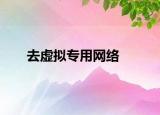 去虚拟专用网络