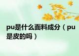pu是什么面料成分（pu是皮的吗）