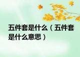 五件套是什么（五件套是什么意思）