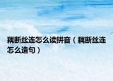 藕断丝连怎么读拼音（藕断丝连怎么造句）