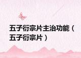 五子衍宗片主治功能（五子衍宗片）