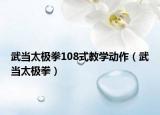 武当太极拳108式教学动作（武当太极拳）