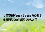 今日更新Yeezy Boost 700多少钱 椰子700在哪买 怎么入手