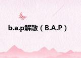 b.a.p解散（B.A.P）