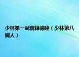 少林第一武僧释德建（少林第八铜人）