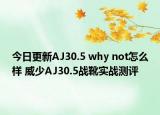 今日更新AJ30.5 why not怎么样 威少AJ30.5战靴实战测评