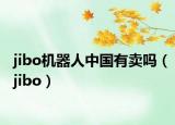 jibo机器人中国有卖吗（jibo）