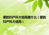 爱的妇产科大结局是什么（爱的妇产科大结局）