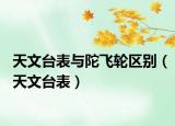 天文台表与陀飞轮区别（天文台表）